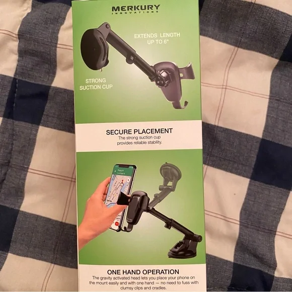 NIB Gravity Mount Swivel Head Cell Phone Holder - Picture 4 of 6